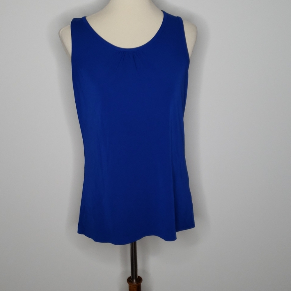 🔱 Land's End Royal Blue sleeveless blouse